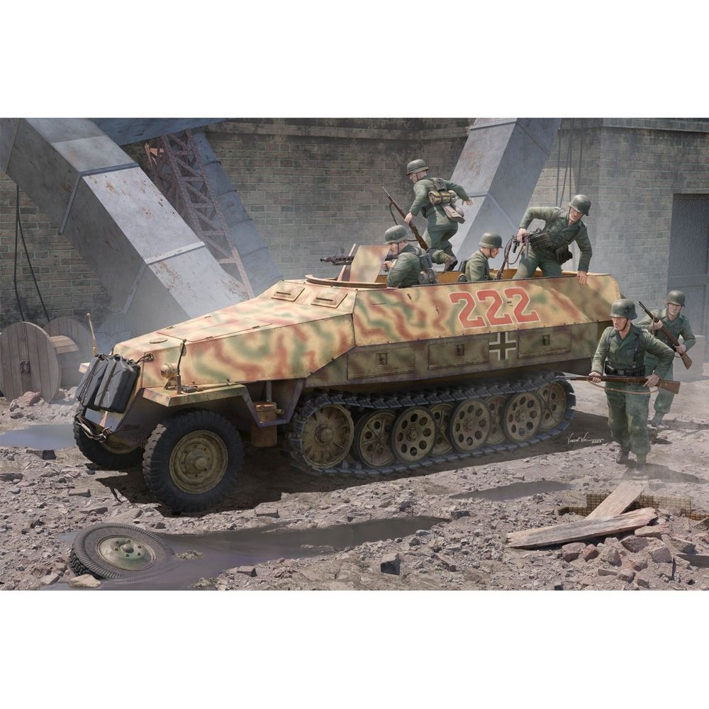 SOLIDO BLINDÉ allemand SDKFZ HK HANOMAG SDKFZ 251/1 n°241 EUR 12,50